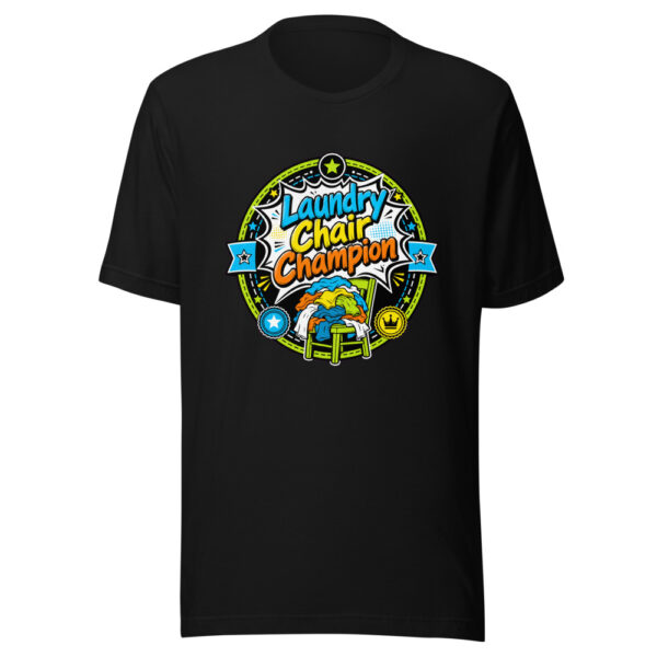 Laundry Chair Champion Graphic Tee mockup 1 Laundry Chair Champion Graphic Tee front view
