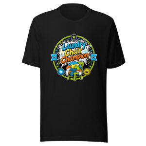 Laundry Chair Champion Graphic Tee mockup 1 Laundry Chair Champion Graphic Tee front view