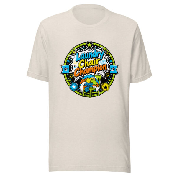 Laundry Chair Champion Graphic Tee mockup 8