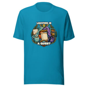 LEAVING IS A QUEST Heartbeat-20260614-hilariousshirt-codex Graphic Tee front view