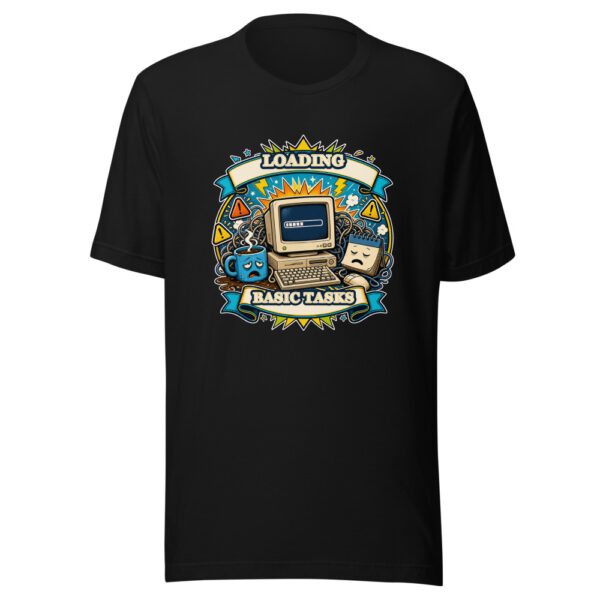 LOADING BASIC TASKS Heartbeat-20260614-hilariousshirt-codex Graphic Tee mockup 1 LOADING BASIC TASKS Heartbeat-20260614-hilariousshirt-codex Graphic Tee front view