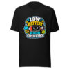 Low Battery High Opinions Heartbeat-20260613-hilarious-codex Graphic Tee front view