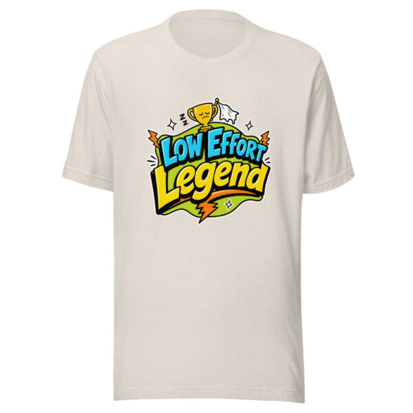 Low Effort Legend Graphic Tee mockup 8