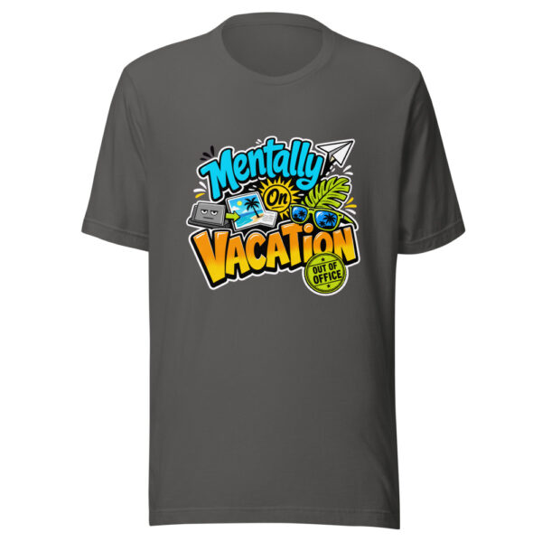 Mentally On Vacation Graphic Tee mockup 1 Mentally On Vacation Graphic Tee front view