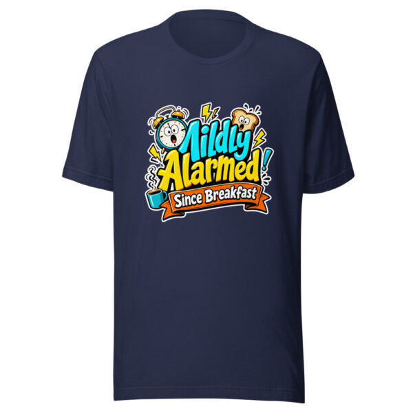 Mildly Alarmed Since Breakfast Graphic Tee mockup 4 Mildly Alarmed Since Breakfast Graphic Tee mockup 4