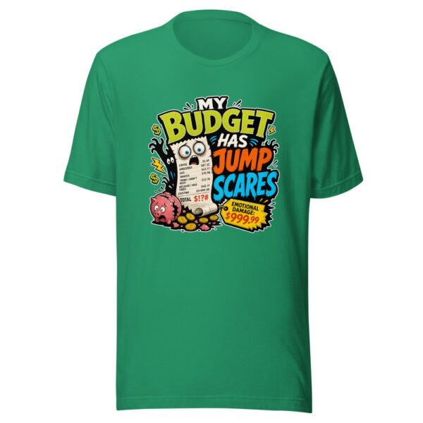 My Budget Has Jump Scares Heartbeat-20260613-hilarious-everyday-chaos-codex Graphic Tee mockup 4