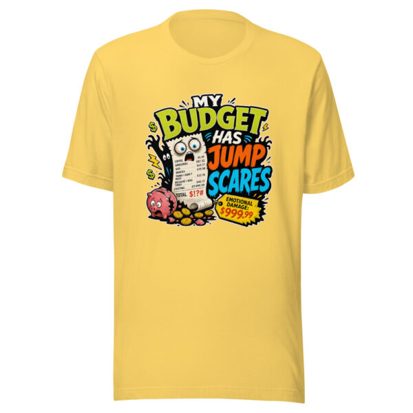 My Budget Has Jump Scares Heartbeat-20260613-hilarious-everyday-chaos-codex Graphic Tee mockup 5