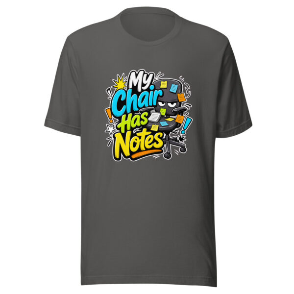 My Chair Has Notes Graphic Tee front view