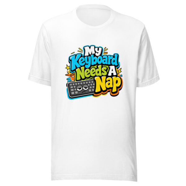 My Keyboard Needs A Nap Graphic Tee mockup 5