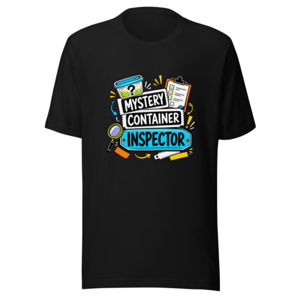 Mystery Container Inspector Graphic Tee front view