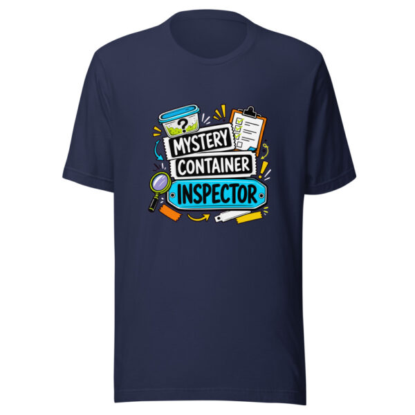 Mystery Container Inspector Graphic Tee mockup 2