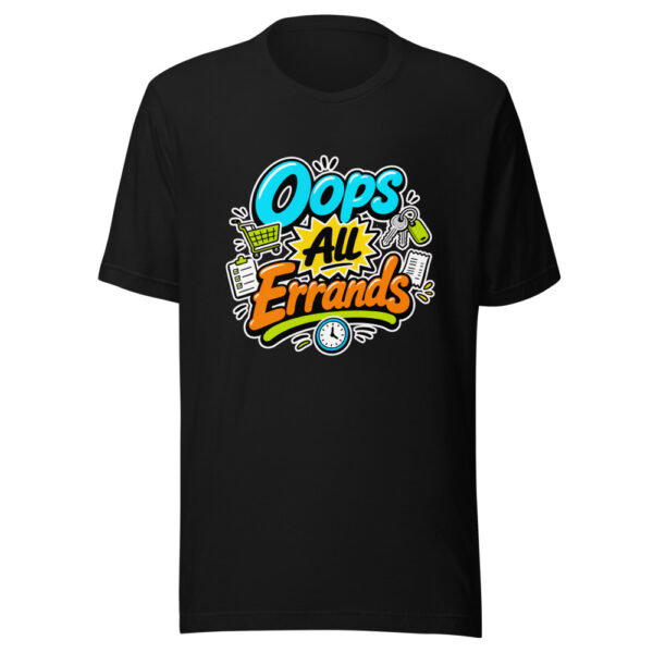 Oops All Errands Graphic Tee mockup 2