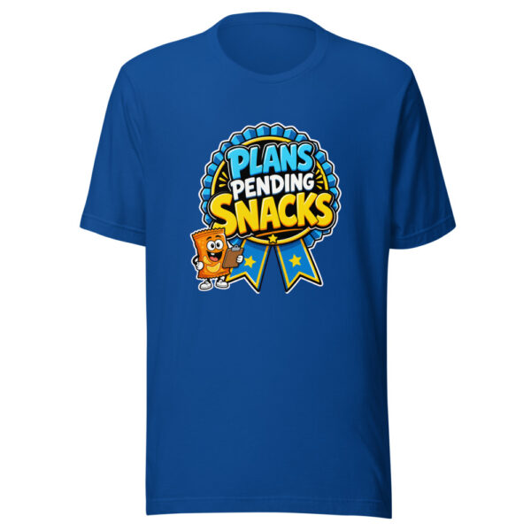 Plans Pending Snacks Graphic Tee mockup 6