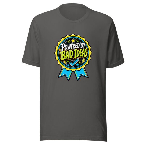 Powered By Bad Ideas Graphic Tee front view