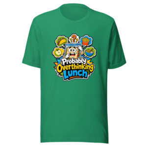 Probably Overthinking Lunch Graphic Tee front view