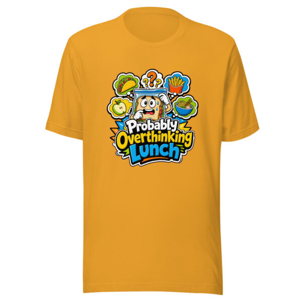 Probably Overthinking Lunch Graphic Tee mockup 3 Probably Overthinking Lunch Graphic Tee mockup 3