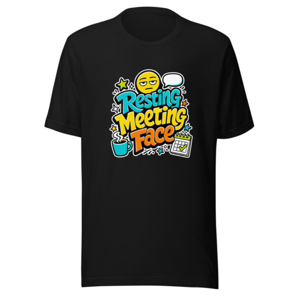 Resting Meeting Face Graphic Tee front view