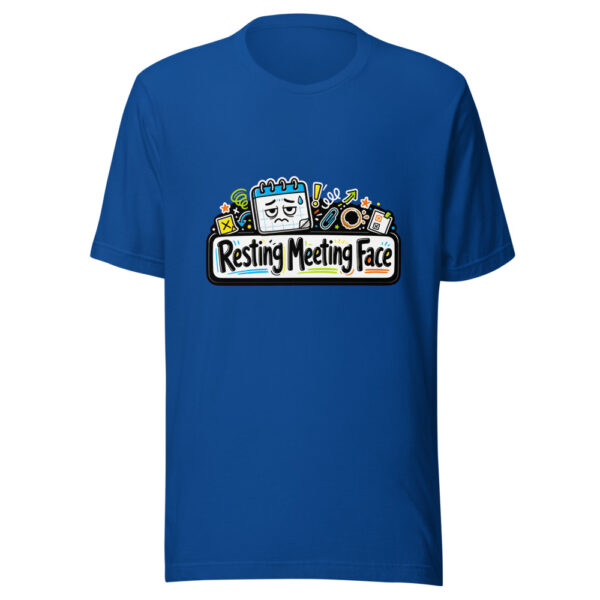 Resting Meeting Face Graphic Tee mockup 6