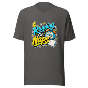 Running On Naps Graphic Tee mockup 1 Running On Naps Graphic Tee front view