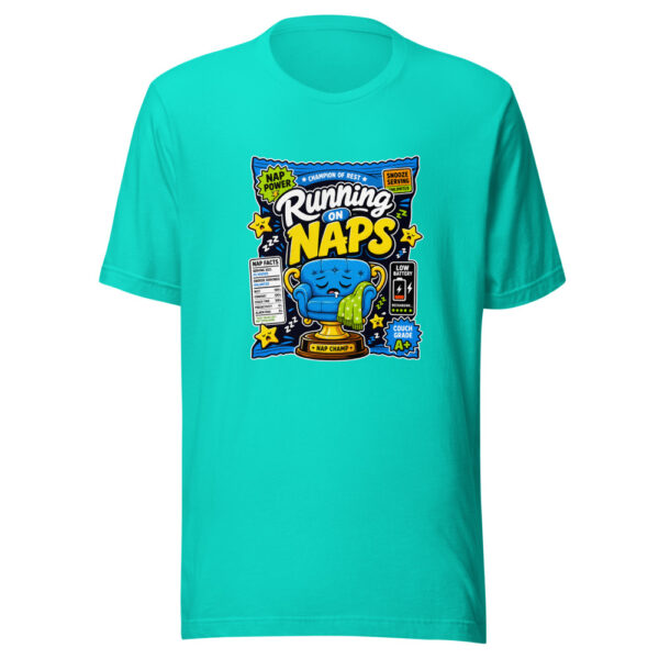 Running On Naps Graphic Tee mockup 4