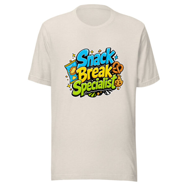 Snack Break Specialist Graphic Tee front view