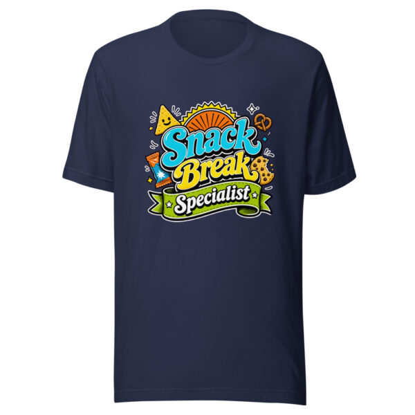Snack Break Specialist Graphic Tee mockup 2 Snack Break Specialist Graphic Tee mockup 2