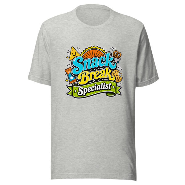 Snack Break Specialist Graphic Tee mockup 4 Snack Break Specialist Graphic Tee mockup 4