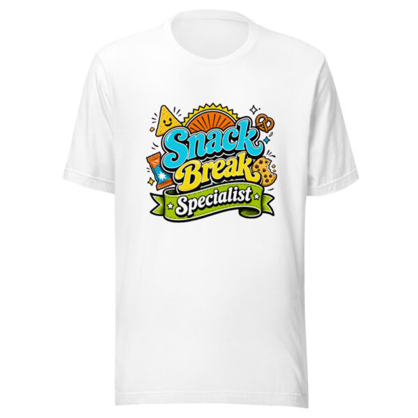 Snack Break Specialist Graphic Tee mockup 5 Snack Break Specialist Graphic Tee mockup 5