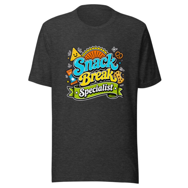 Snack Break Specialist Graphic Tee mockup 6