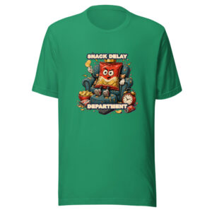 SNACK DELAY DEPARTMENT Heartbeat-20260614-hilariousshirt-codex Graphic Tee front view
