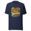 Snack First Questions Later Graphic Tee mockup 3