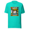Snack First Questions Later Graphic Tee mockup 4