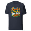 Snack First Questions Later Graphic Tee mockup 7