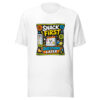 Snack First Questions Later Graphic Tee mockup 8