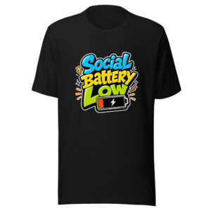 Social Battery Low Graphic Tee