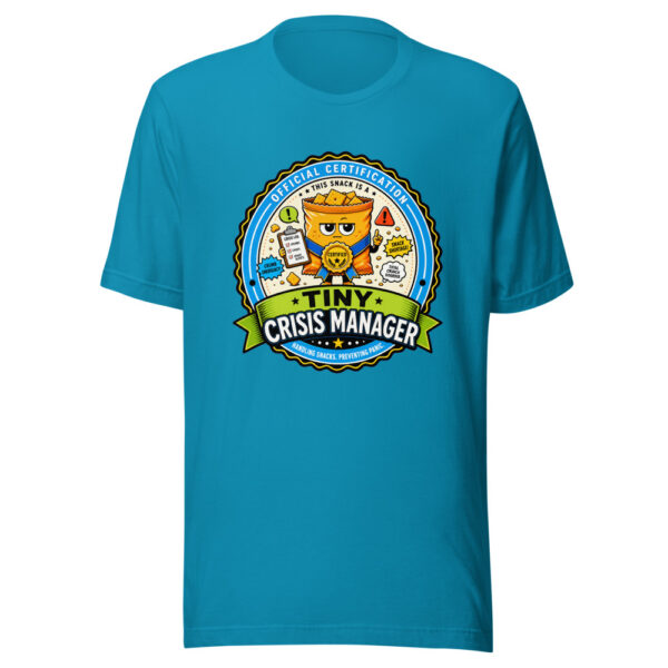 Tiny Crisis Manager Graphic Tee mockup 2