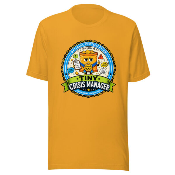 Tiny Crisis Manager Graphic Tee mockup 3