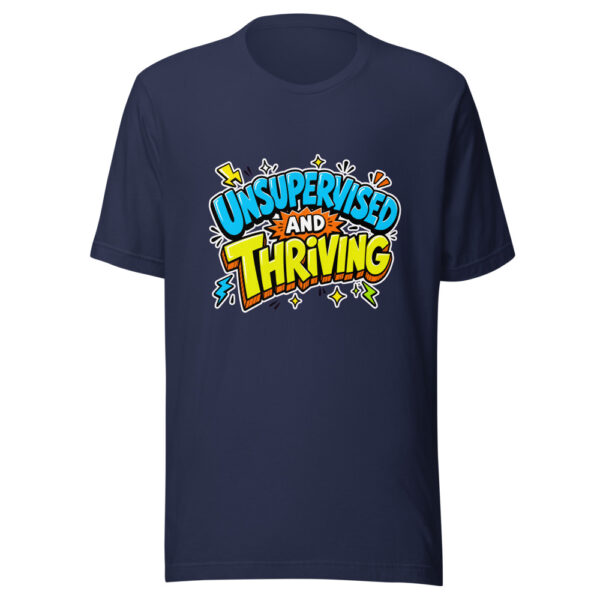 Unsupervised And Thriving Graphic Tee mockup 3