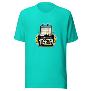Agenda Has Teeth Graphic Tee front view