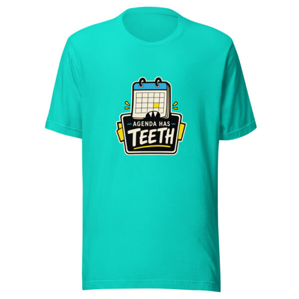Agenda Has Teeth Graphic Tee front view
