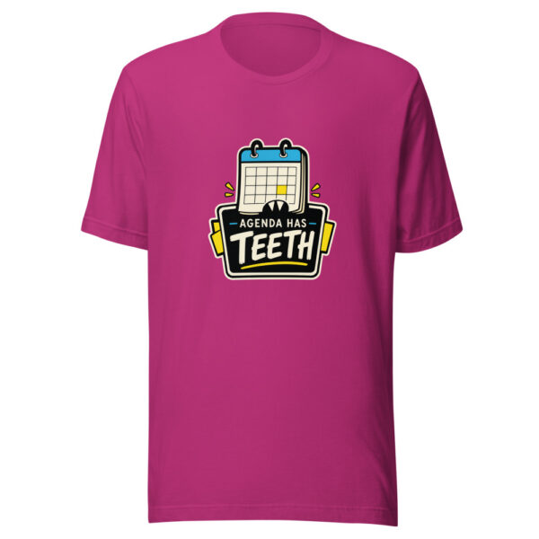 Agenda Has Teeth Graphic Tee mockup 5