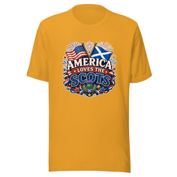 AMERICA LOVES THE SCOTS Heartbeat-20260624-codex-fallback Graphic Tee mockup 3