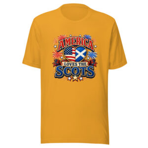 AMERICA LOVES THE SCOTS Scots-july-20260624-codex-fallback Graphic Tee front view