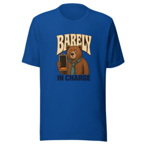 Barely In Charge Barely-in-charge Graphic Tee mockup 1 Barely In Charge Barely-in-charge Graphic Tee front view