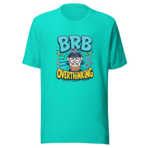 BRB OVERTHINKING Heartbeat-20260621-codex-fallback Graphic Tee mockup 1 BRB OVERTHINKING Heartbeat-20260621-codex-fallback Graphic Tee front view
