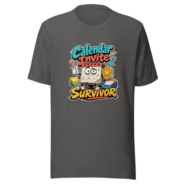 Calendar Invite Survivor Graphic Tee mockup 10