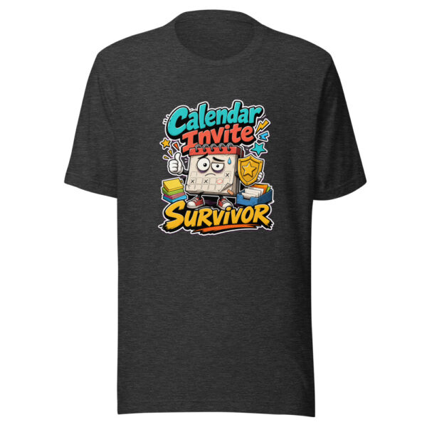 Calendar Invite Survivor Graphic Tee mockup 12