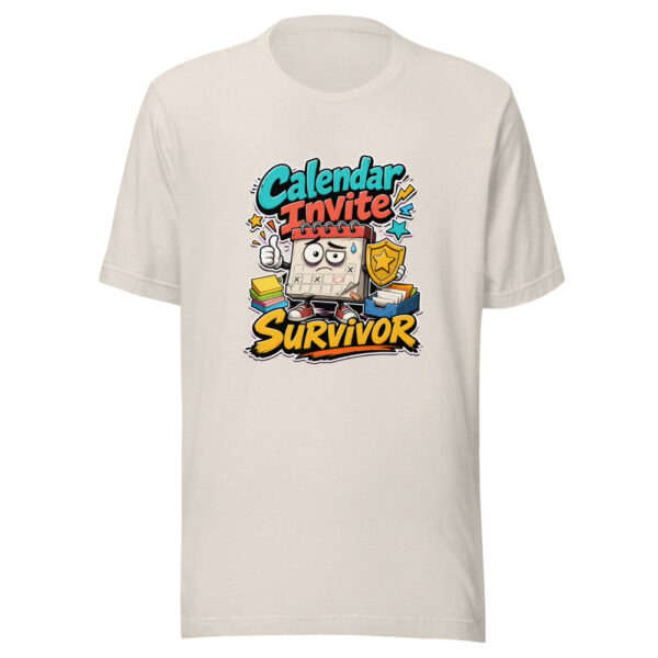 Calendar Invite Survivor Graphic Tee mockup 14