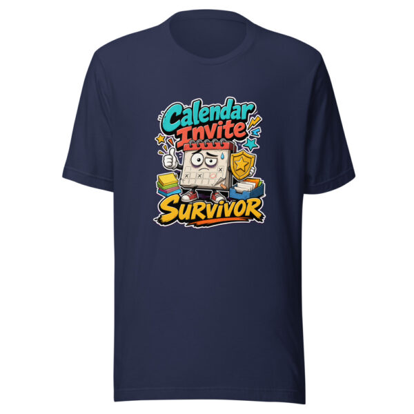 Calendar Invite Survivor Graphic Tee mockup 9