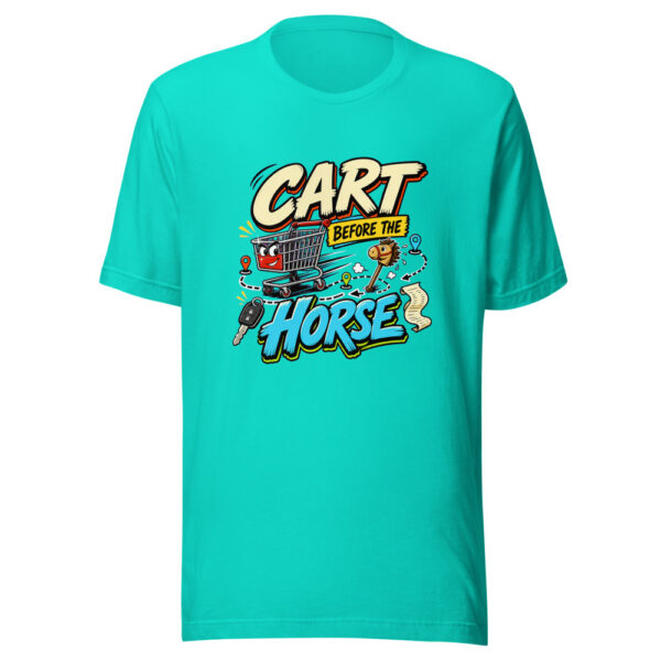 Cart Before The Horse Graphic Tee mockup 5